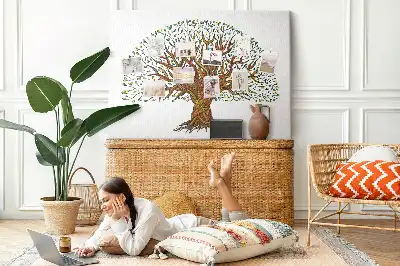 Tableau de liège Arbre racines