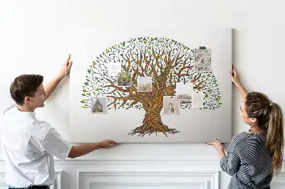 Tableau de liège Arbre racines