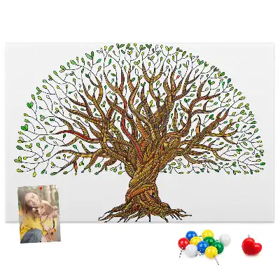 Tableau de liège Arbre racines