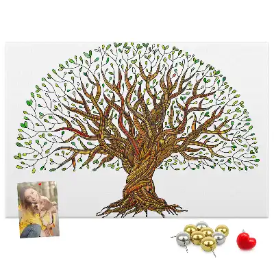 Tableau de liège Arbre racines