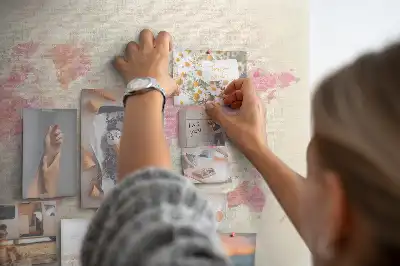 Tableau d’affichage en liège Carte picturale pastel taches