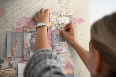 Tableau d’affichage en liège Carte picturale pastel taches