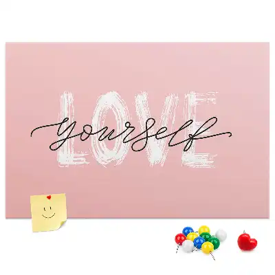 Tableau d’affichage en liège motif amour-propre