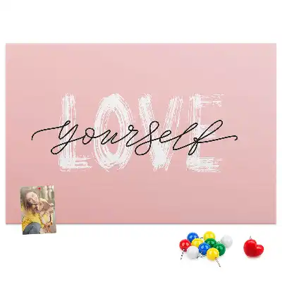 Tableau d’affichage en liège Slogan amour-propre