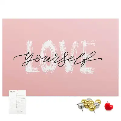 Tableau d’affichage en liège Slogan amour-propre