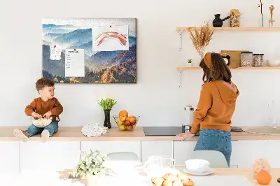 Tableau en liège déco Paysage de montagne nature