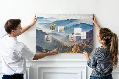 Tableau en liège déco Paysage de montagne nature