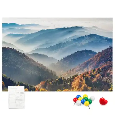 Tableau en liège déco Paysage de montagne nature