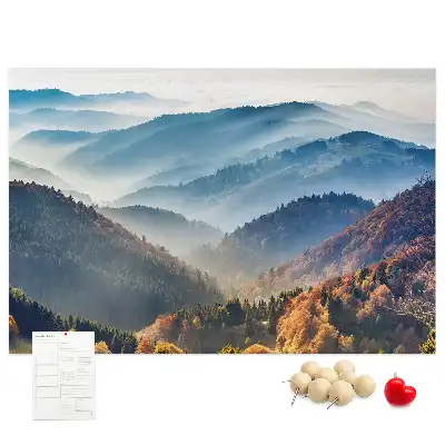 Tableau en liège déco Paysage de montagne nature