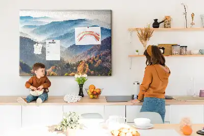 Tableau en liège déco Paysage de montagne nature