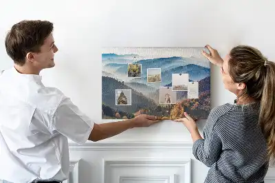 Tableau en liège déco Paysage de montagne nature