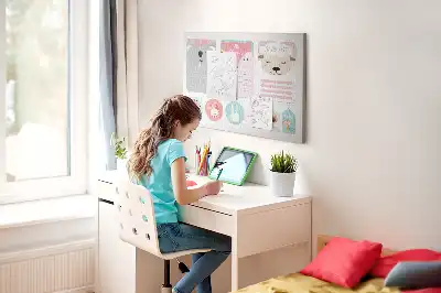 Tableau en liège déco Marque-pages heureux