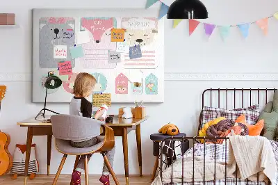 Tableau en liège déco Marque-pages heureux