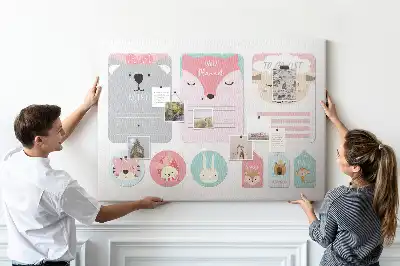 Tableau en liège déco Marque-pages heureux