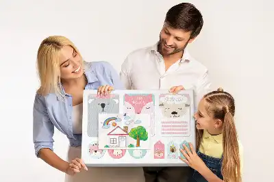 Tableau en liège déco Marque-pages heureux