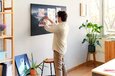 Tableau d’affichage en liège Sommets des montagnes paysage