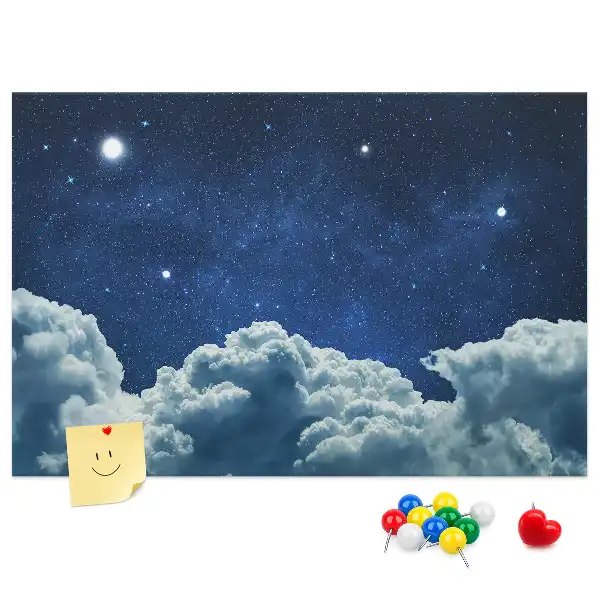 Tableau d’affichage en liège Ciel nocturne