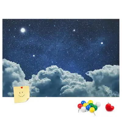 Tableau d’affichage en liège Ciel nocturne