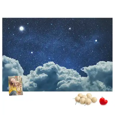 Tableau d’affichage en liège Ciel nocturne