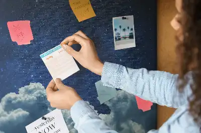 Tableau d’affichage en liège Ciel nocturne