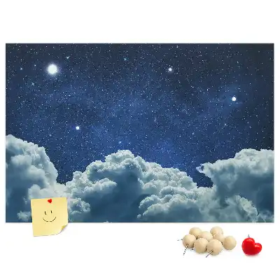 Tableau d’affichage en liège Ciel nocturne