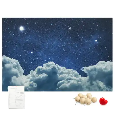 Tableau d’affichage en liège Ciel nocturne