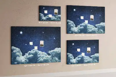 Tableau d’affichage en liège Ciel nocturne