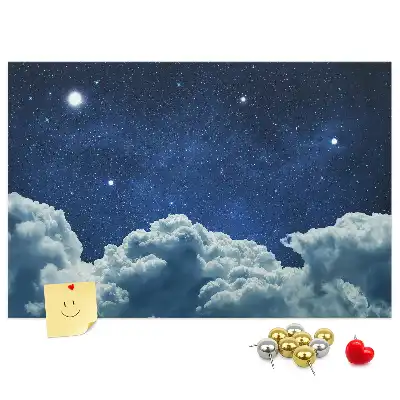 Tableau d’affichage en liège Ciel nocturne