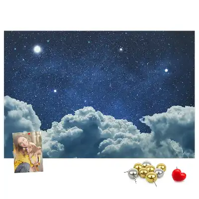 Tableau d’affichage en liège Ciel nocturne