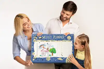 Tableau d’affichage en liège Planificateur hebdomadaire cosmique