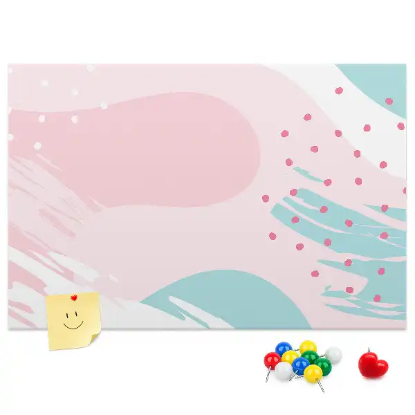 Tableau d’affichage en liège Abstraction pastel