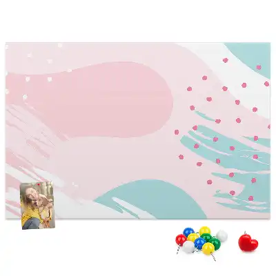 Tableau d’affichage en liège Abstraction pastel