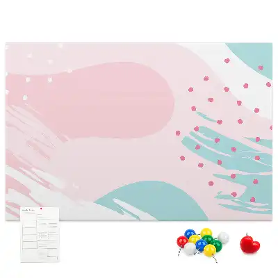 Tableau d’affichage en liège Abstraction pastel