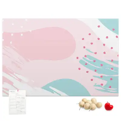 Tableau d’affichage en liège Abstraction pastel