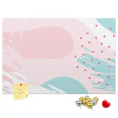 Tableau d’affichage en liège Abstraction pastel