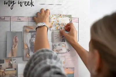 Tableau en liège déco Mon planificateur hebdomadaire