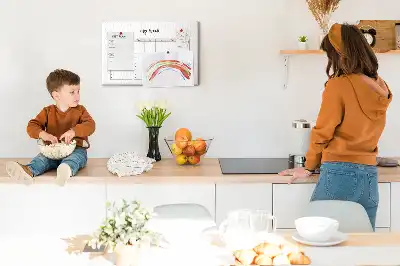 Tableau en liège déco Mon planificateur hebdomadaire