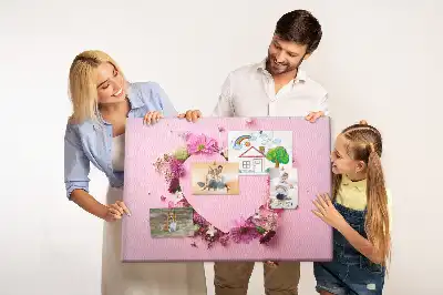 Tableau de liège Cœur de fleurs