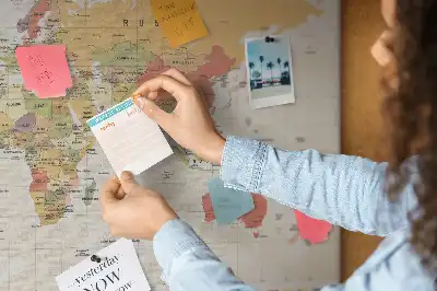 Tableau d’affichage en liège Projet de carte du monde