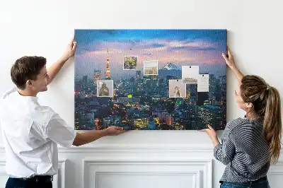 Tableau de liège Ville la nuit