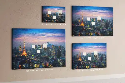 Tableau de liège Ville la nuit