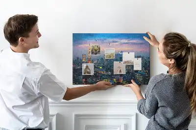 Tableau de liège Ville la nuit
