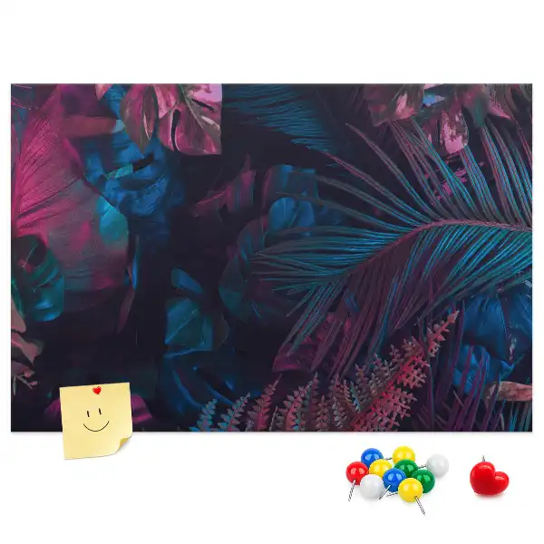 Tableau d’affichage en liège Fleurs exotiques