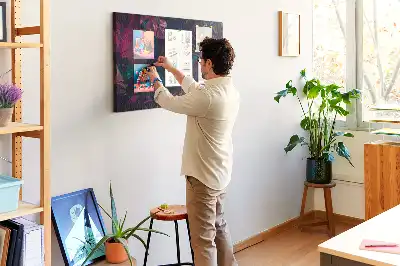 Tableau d’affichage en liège Fleurs exotiques