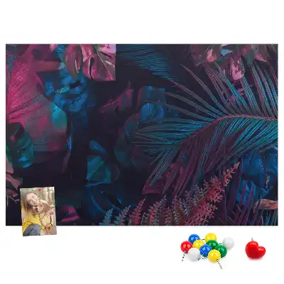 Tableau d’affichage en liège Fleurs exotiques