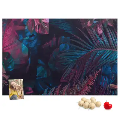Tableau d’affichage en liège Fleurs exotiques