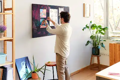Tableau d’affichage en liège Fleurs exotiques
