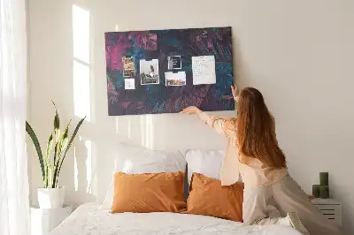 Tableau d’affichage en liège Fleurs exotiques