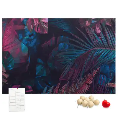 Tableau d’affichage en liège Fleurs exotiques