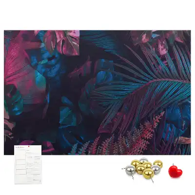 Tableau d’affichage en liège Fleurs exotiques